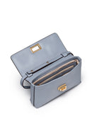 Geox Women Blue Liliane Chain Strap Leather Crossbody Bag | Derimod Geox Women Blue Liliane Chain Strap Leather Crossbody Bag | Derimod