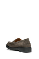 Geox Women's Gray Spherica EC1 Suede Leather Masculine Loafer | Derimod Geox Women's Gray Spherica EC1 Suede Leather Masculine Loafer | Derimod