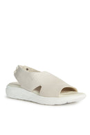 Geox Women's Ecru Spherica Ec5 Comfort Sandals | Derimod Geox Women's Ecru Spherica Ec5 Comfort Sandals | Derimod