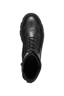 Geox Kadın Siyah Vilde Biker Deri Postal Bot | Derimod Geox Kadın Siyah Vilde Biker Deri Postal Bot | Derimod