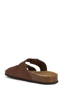 Geox Kadın Kahverengi D Brionia Nubuk Deri Terlik | Derimod Geox Kadın Kahverengi D Brionia Nubuk Deri Terlik | Derimod