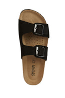 Geox Kadın Siyah D Brionia Nubuk Deri Terlik | Derimod Geox Kadın Siyah D Brionia Nubuk Deri Terlik | Derimod