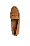 Geox Kadın Camel Kosmopolis + Grip Süet Deri Loafer | Derimod Geox Kadın Camel Kosmopolis + Grip Süet Deri Loafer | Derimod