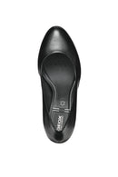 Geox Women's Black Walk Pleasure 85 Leather Thick Heeled Shoes | Derimod Geox Women's Black Walk Pleasure 85 Leather Thick Heeled Shoes | Derimod