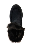 Geox Kadın Siyah Spherica Süet Deri Bot | Derimod Geox Kadın Siyah Spherica Süet Deri Bot | Derimod