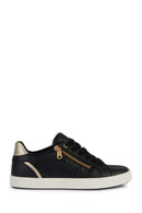 Geox Kadın Siyah Blomiee Bağcıklı Deri Sneaker | Derimod Geox Kadın Siyah Blomiee Bağcıklı Deri Sneaker | Derimod