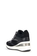 Geox Women's Black Zosma Wedge Heel Sneaker | Derimod Geox Women's Black Zosma Wedge Heel Sneaker | Derimod
