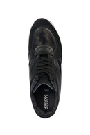 Geox Women's Black Zosma Wedge Heel Sneaker | Derimod Geox Women's Black Zosma Wedge Heel Sneaker | Derimod