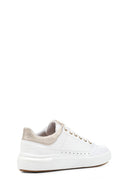 Geox Women's White Dalyla Lace-up Leather Sneaker | Derimod Geox Women's White Dalyla Lace-up Leather Sneaker | Derimod
