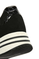 Geox Kadın Siyah Kency Kalın Tabanlı Bağcıklı Deri Sneaker | Derimod Geox Kadın Siyah Kency Kalın Tabanlı Bağcıklı Deri Sneaker | Derimod