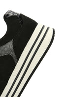 Geox Kadın Siyah Kency Kalın Tabanlı Bağcıklı Deri Sneaker | Derimod Geox Kadın Siyah Kency Kalın Tabanlı Bağcıklı Deri Sneaker | Derimod