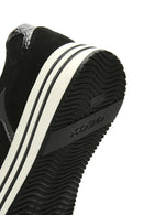 Geox Kadın Siyah Kency Kalın Tabanlı Bağcıklı Deri Sneaker | Derimod Geox Kadın Siyah Kency Kalın Tabanlı Bağcıklı Deri Sneaker | Derimod