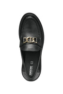 Geox Women's Black Spherica EC1 C Leather Masculine Loafer | Derimod Geox Women's Black Spherica EC1 C Leather Masculine Loafer | Derimod