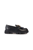 Geox Women's Black Vilde Leather Masculine Loafer | Derimod Geox Women's Black Vilde Leather Masculine Loafer | Derimod
