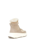 Geox Kadın Bej Diamanta Fermuarlı Kalın Tabanlı Süet Deri Kar Botu | Derimod Geox Kadın Bej Diamanta Fermuarlı Kalın Tabanlı Süet Deri Kar Botu | Derimod