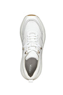 Geox Kadın Beyaz Diamantha Bağcıklı Kalın Tabanlı Deri Sneaker | Derimod Geox Kadın Beyaz Diamantha Bağcıklı Kalın Tabanlı Deri Sneaker | Derimod