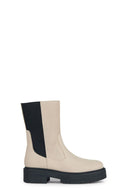 Geox Women's Beige Spherica Suede Leather Boots | Derimod Geox Women's Beige Spherica Suede Leather Boots | Derimod