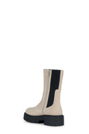 Geox Women's Beige Spherica Suede Leather Boots | Derimod Geox Women's Beige Spherica Suede Leather Boots | Derimod