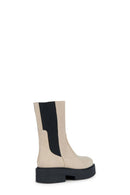 Geox Women's Beige Spherica Suede Leather Boots | Derimod Geox Women's Beige Spherica Suede Leather Boots | Derimod