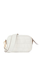 Geox Women's White Narcisia Leather Shoulder Bag | Derimod Geox Women's White Narcisia Leather Shoulder Bag | Derimod
