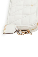 Geox Women's White Narcisia Leather Shoulder Bag | Derimod Geox Women's White Narcisia Leather Shoulder Bag | Derimod