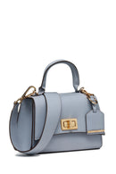 Geox Women Blue Ciclaminia Leather Crossbody Bag | Derimod Geox Women Blue Ciclaminia Leather Crossbody Bag | Derimod