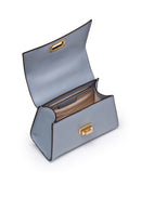 Geox Women Blue Ciclaminia Leather Crossbody Bag | Derimod Geox Women Blue Ciclaminia Leather Crossbody Bag | Derimod