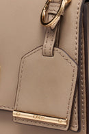 Geox Women Mink Ciclaminia Leather Crossbody Bag | Derimod Geox Women Mink Ciclaminia Leather Crossbody Bag | Derimod