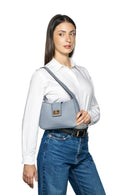 Geox Women's Blue Solangy Mini Leather Shoulder Bag | Derimod Geox Women's Blue Solangy Mini Leather Shoulder Bag | Derimod