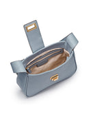 Geox Women's Blue Solangy Mini Leather Shoulder Bag | Derimod Geox Women's Blue Solangy Mini Leather Shoulder Bag | Derimod