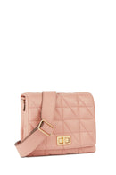 Geox Kadın Bej Veriana Kapitone Deri Omuz Çantası | Derimod Geox Kadın Bej Veriana Kapitone Deri Omuz Çantası | Derimod