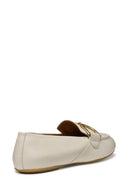 Geox Women Beige Palmaria Leather Loafer | Derimod Geox Women Beige Palmaria Leather Loafer | Derimod