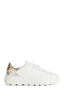 Geox Women's White Spherica Ec4.1 Lace-up Leather Sneaker | Derimod Geox Women's White Spherica Ec4.1 Lace-up Leather Sneaker | Derimod