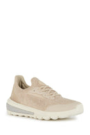 Geox Kadın Bej Spherica Actif Kalın Tabanlı Bağcıklı Kumaş Sneaker | Derimod Geox Kadın Bej Spherica Actif Kalın Tabanlı Bağcıklı Kumaş Sneaker | Derimod