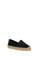 Geox Women's Black Lampedusa Leather Espadrille | Derimod Geox Women's Black Lampedusa Leather Espadrille | Derimod