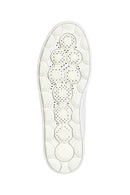 Geox Women's White Lace-Up Spherica Ecub Leather Sneaker | Derimod Geox Women's White Lace-Up Spherica Ecub Leather Sneaker | Derimod