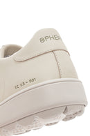 Geox Kadın Bej Spherica Ecub-1 Bağcıklı Deri Sneaker | Derimod Geox Kadın Bej Spherica Ecub-1 Bağcıklı Deri Sneaker | Derimod