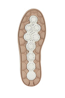 Geox Women's Beige Spherica Ecub-1 Lace-Up Leather Sneaker | Derimod Geox Women's Beige Spherica Ecub-1 Lace-Up Leather Sneaker | Derimod