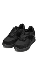 Geox Women Black D Runntıx A - Nylon+Suede Lace-Up Thick-Soled Fabric Sneaker | Derimod Geox Women Black D Runntıx A - Nylon+Suede Lace-Up Thick-Soled Fabric Sneaker | Derimod