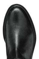 Geox Women Black D Walk Pleasure D - Smo.Lea Zippered Leather Boot | Derimod Geox Women Black D Walk Pleasure D - Smo.Lea Zippered Leather Boot | Derimod