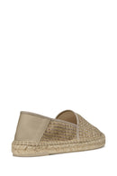 Geox Women Mink Lampedusa Woven Leather Espadrille | Derimod Geox Women Mink Lampedusa Woven Leather Espadrille | Derimod