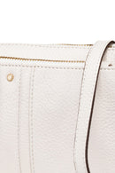 Geox Women White Claree Leather Crossbody Bag | Derimod Geox Women White Claree Leather Crossbody Bag | Derimod