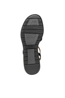 Geox Women Black Meliconia Wedge Heel Leather Sandal | Derimod Geox Women Black Meliconia Wedge Heel Leather Sandal | Derimod