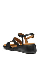 Geox Women Black D Meliconia F Wedge Heel Sandal | Derimod Geox Women Black D Meliconia F Wedge Heel Sandal | Derimod