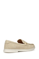 Geox Kadın Vizon Xand 3 Süet Deri Maskülen Loafer | Derimod Geox Kadın Vizon Xand 3 Süet Deri Maskülen Loafer | Derimod