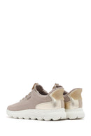 Geox Kadın Bej Spherica Plus Bağcıklı Kalın Tabanlı Kumaş Sneaker | Derimod Geox Kadın Bej Spherica Plus Bağcıklı Kalın Tabanlı Kumaş Sneaker | Derimod