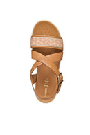 Geox Women Camel D Xand 2.2s Thick Sole Leather Sandals | Derimod Geox Women Camel D Xand 2.2s Thick Sole Leather Sandals | Derimod