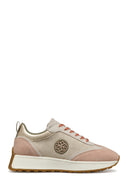 Geox Women Beige D Amabel A Lace-Up Thick-Soled Leather Sneaker | Derimod Geox Women Beige D Amabel A Lace-Up Thick-Soled Leather Sneaker | Derimod