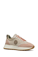 Geox Women Beige D Amabel A Lace-Up Thick-Soled Leather Sneaker | Derimod Geox Women Beige D Amabel A Lace-Up Thick-Soled Leather Sneaker | Derimod