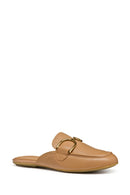 Geox Women Beige Palmaria Buckled Leather Sandals | Derimod Geox Women Beige Palmaria Buckled Leather Sandals | Derimod